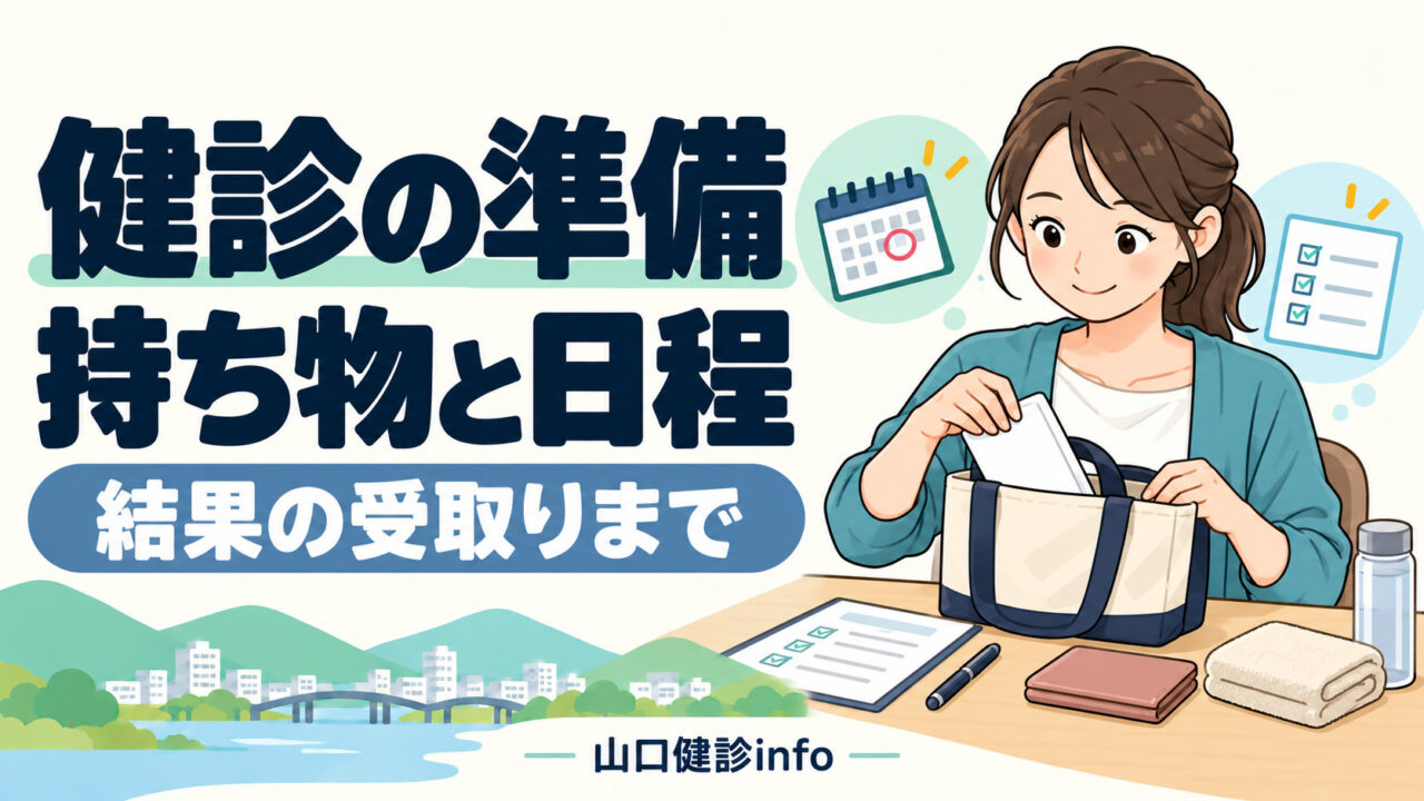 山口の健診準備 持ち物・予約日・結果の受取り
